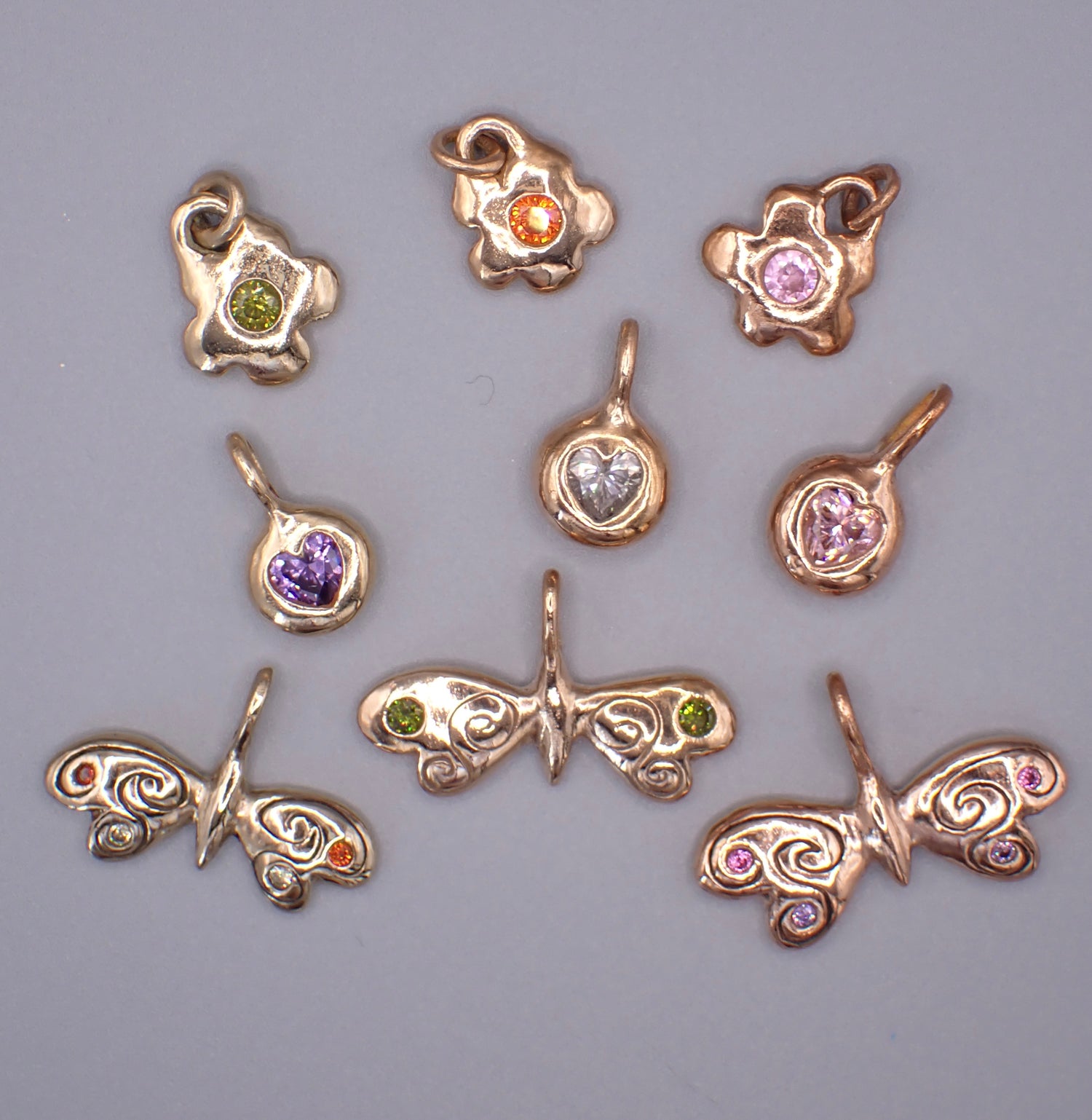 Bronze charms