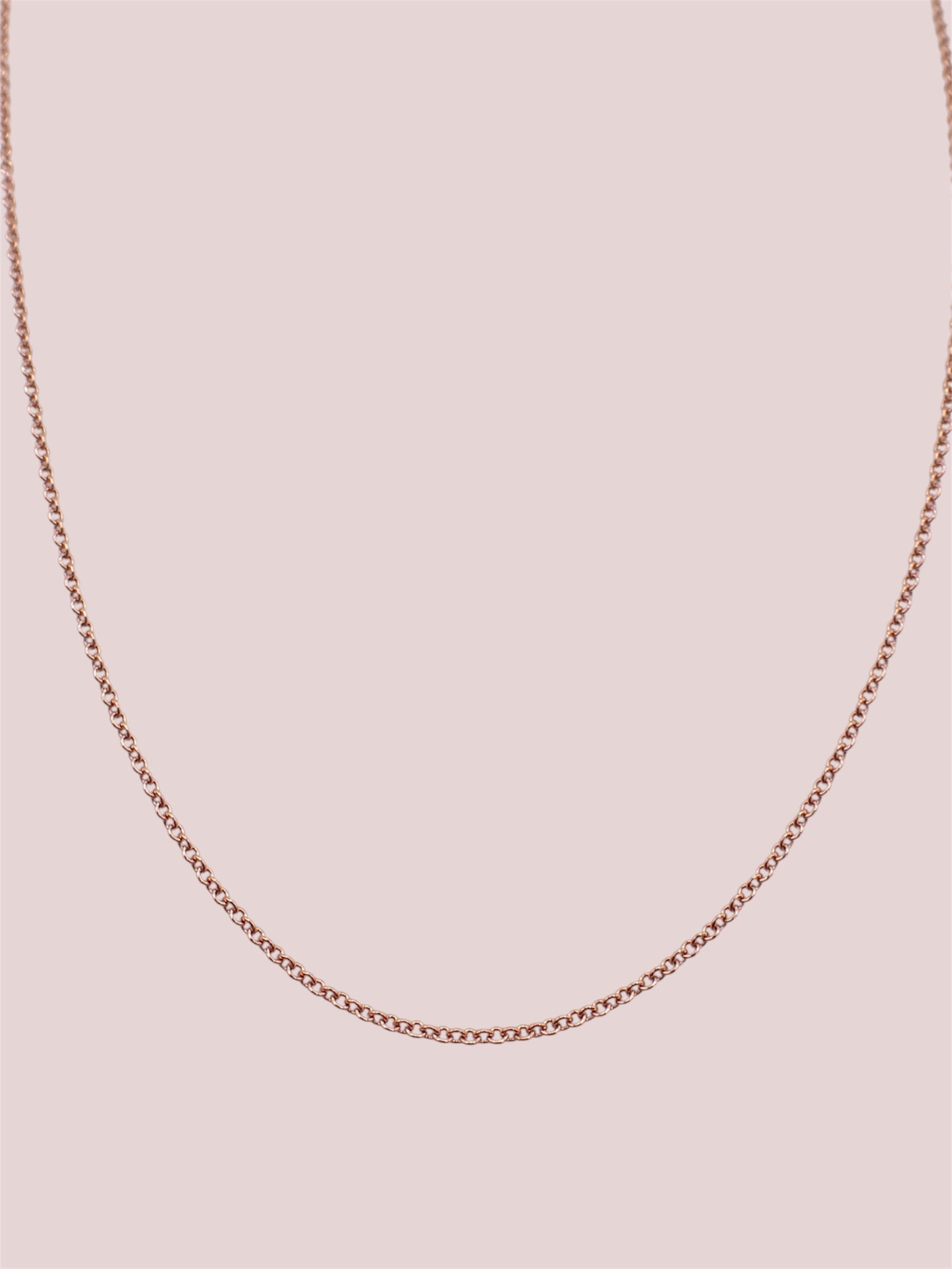 Rose Gold-filled Fine Cable Chain 16’’