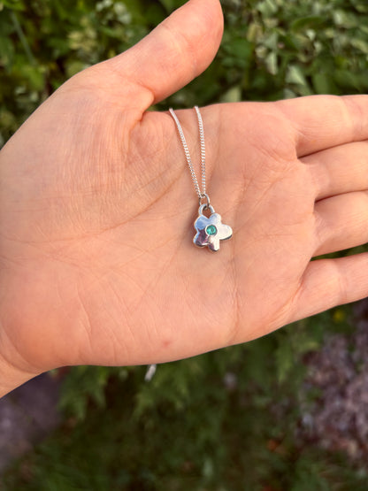 Imperfect Flower (ocean blue)