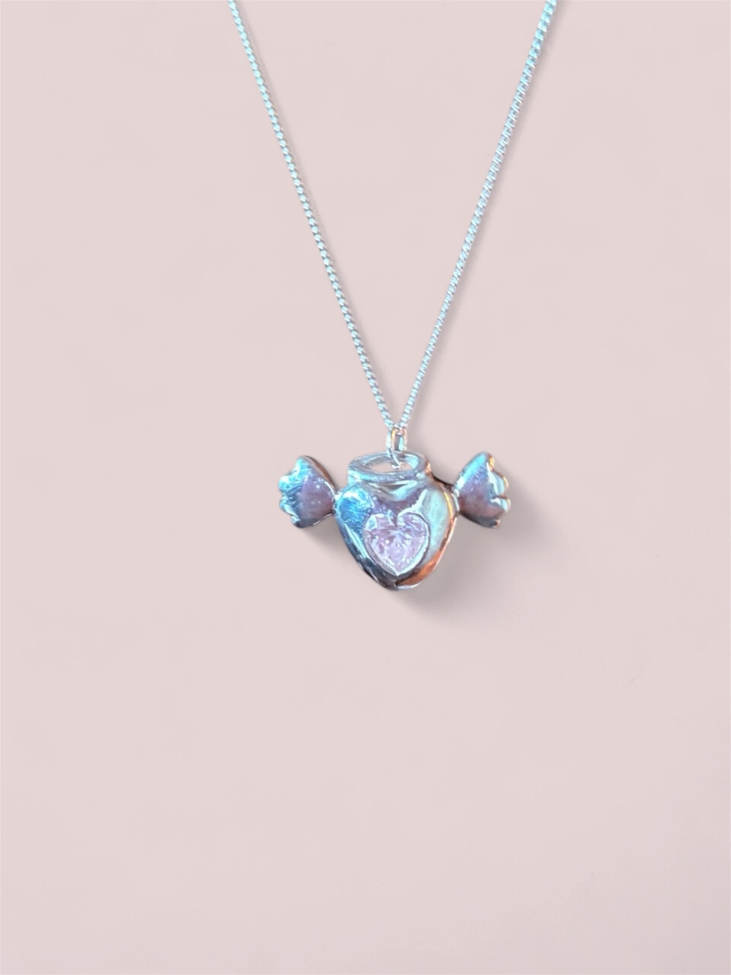 Angel heart pendant