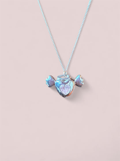 Angel heart pendant