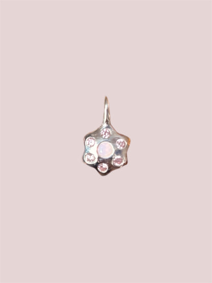 Milky Pink Starflower charm
