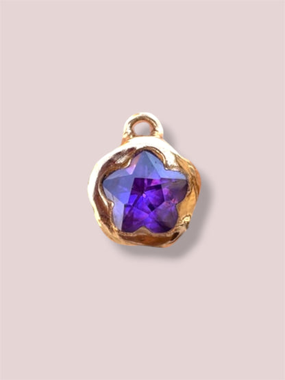 Wisteria charm (gold bronze)