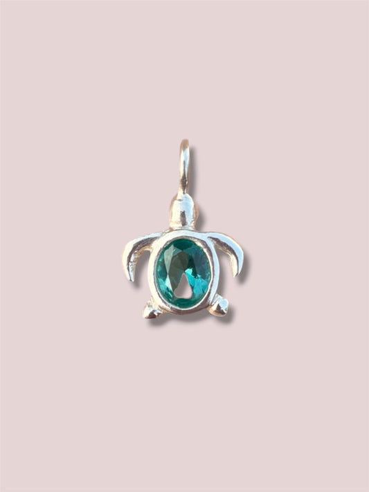 Tilly Turtle - turquoise (silver)