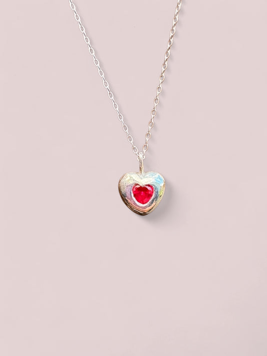 Heart pendant (Fire Red)
