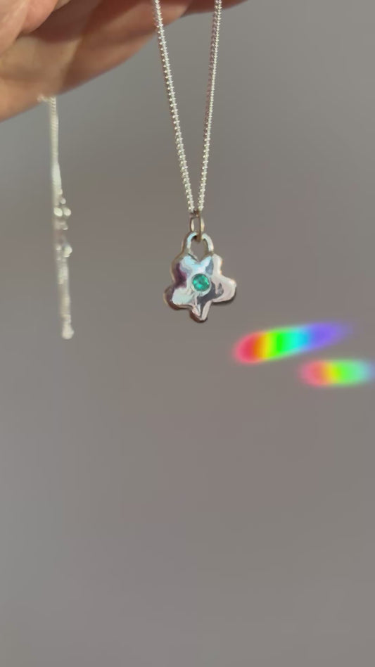 Imperfect Flower (ocean blue)