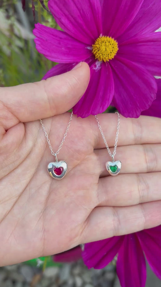 Heart pendant (Fire Red)