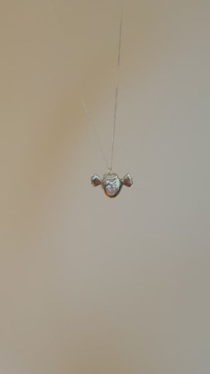 Angel heart pendant