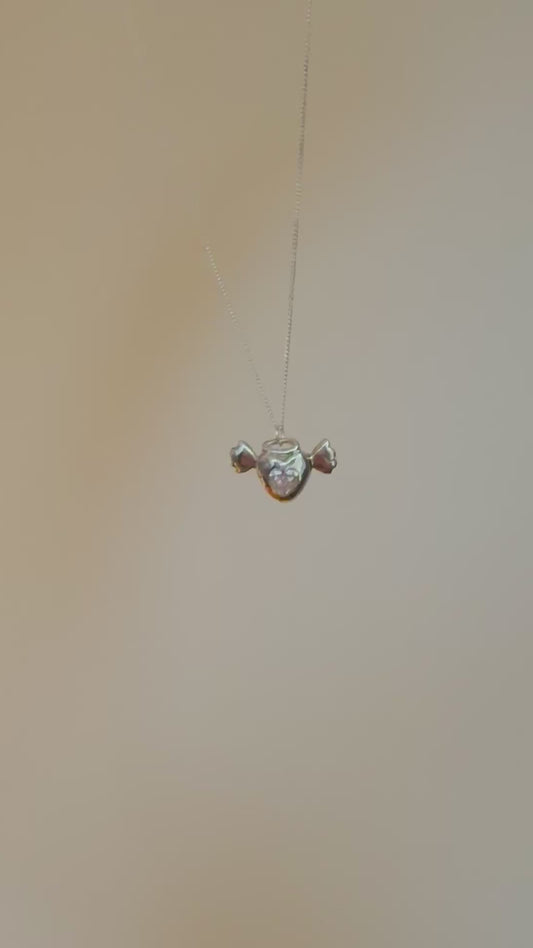 Angel heart pendant